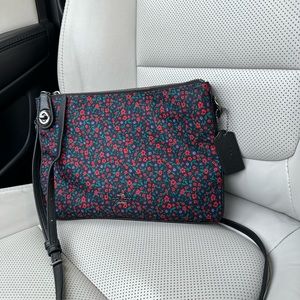 Coach crossbody double zipper